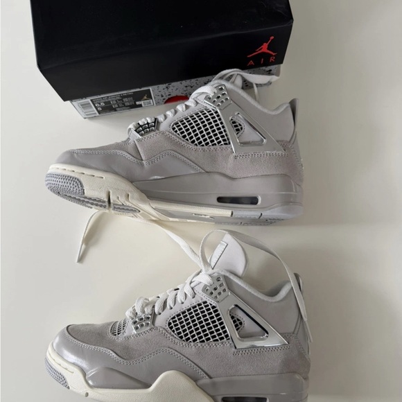 Nike Air Jordan 4 Retro Frozen Moments Light Iron Ore/Sail - Picture 5 of 10
